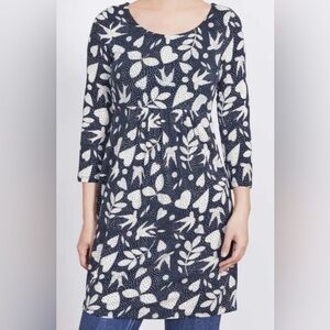 Boden Navy & White Print Dress / Tunic